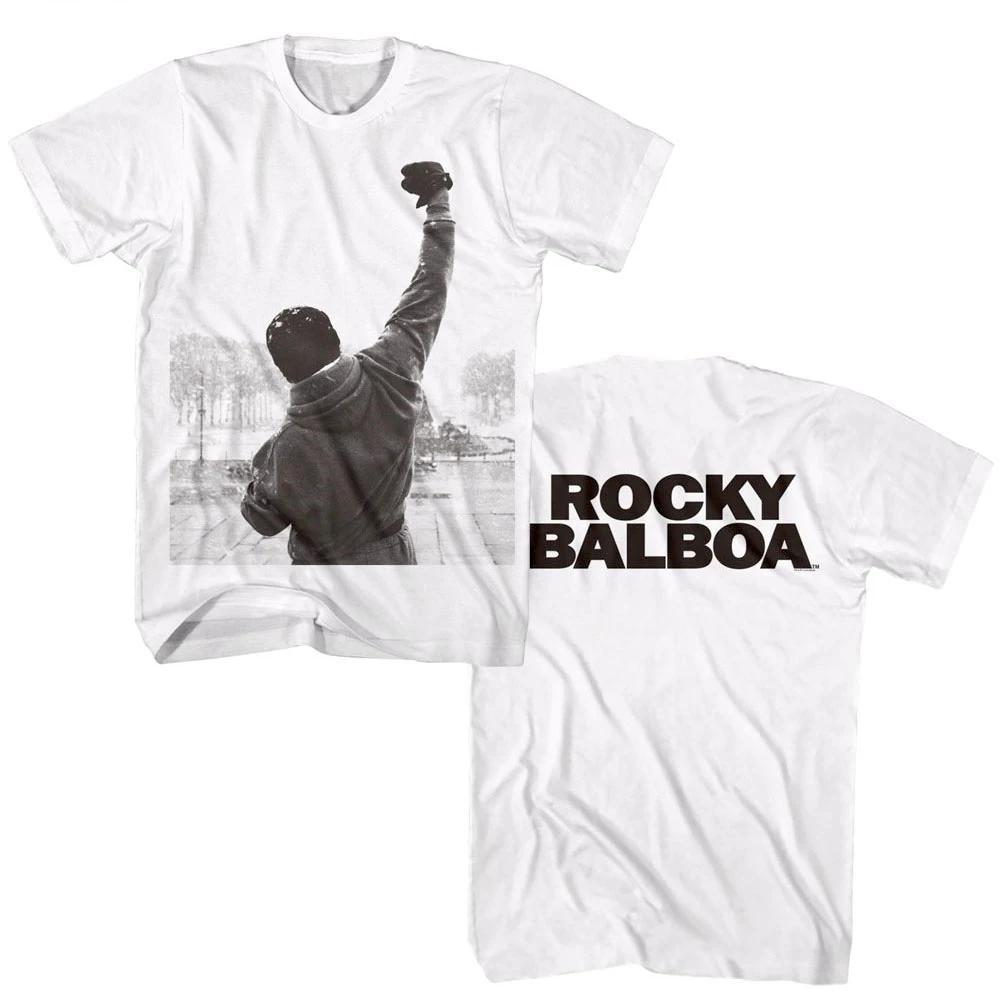 Rocky Balboa Punching The Sky Unisex T Shirt 2 Sided